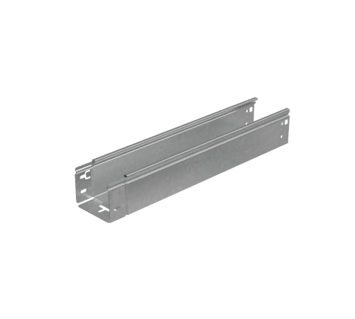 Лоток неперф. 80х100х1,2 L6000 мм "Быстрый монтаж ПЛЮС" HD  LNplus80-100-1.2-6000 HD  КМ - профиль