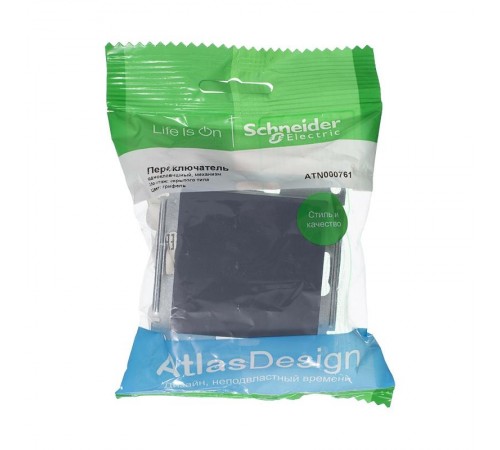 AtlasDesign Грифель Переключатель 1-клавишный, сх.6, 10АХ, механизм  ATN000761  SE