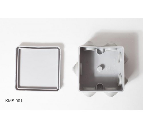 Коробка распределительная с кабельными вводами, (7 вводов) 80х80х40, IP54  KMS 001  SPL