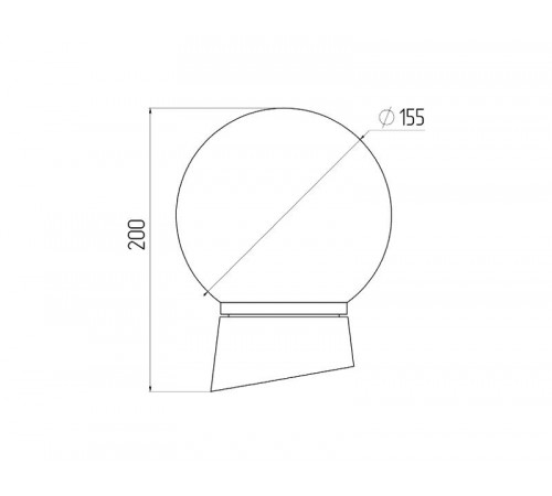 Светильник пылевлагозащищенный под лампу для ЖКХ НБП 01-60-004 с наклонным основанием Гранат полиэтилен IP20 E27 max 60  Б0052011  ЭРА