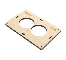 Шаблон для подрозетников c 2 отв. диам. 68 мм EKF Expert  sh-d68-2  EKF
