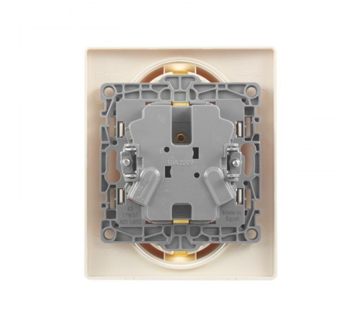 Etika Слоновая кость Двойная розетка с заземлением, винты  672323  Legrand