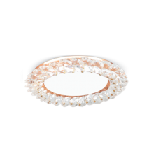 Светильник точечный встраиваемый под лампу Tablet GX211 Круг. Кристалл/золото, GX53  GX211  Gauss