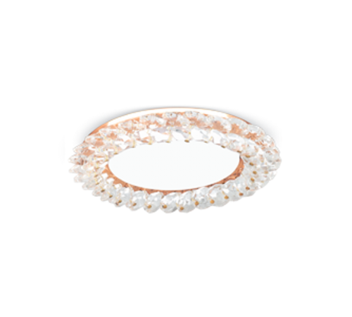 Светильник точечный встраиваемый под лампу Tablet GX211 Круг. Кристалл/золото, GX53  GX211  Gauss