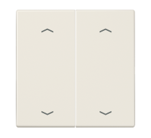 Клавиши для сдвоенной кнопки BCU; белые LS995MP Jung