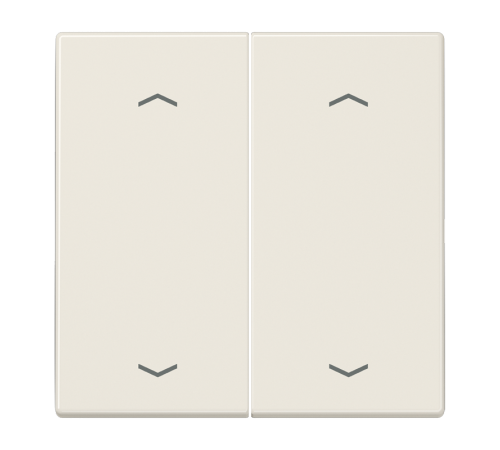 Клавиши для сдвоенной кнопки BCU; белые LS995MP Jung