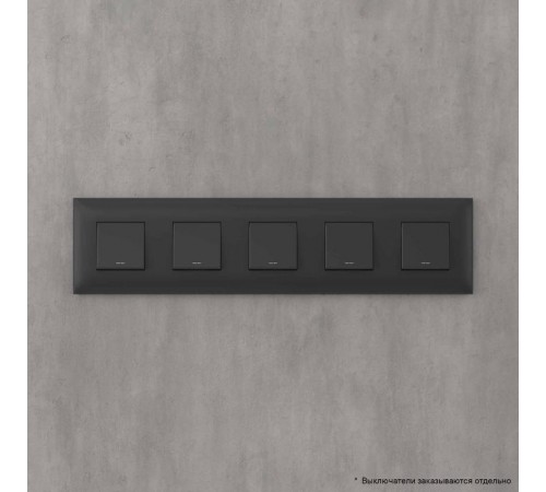 Рамка ARTLEBEDEV, "Avanti", "Черный матовый", 10 модулей  4412900  DKC