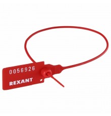 Пломба пластиковая номерная 320 мм красная  07-6131  REXANT