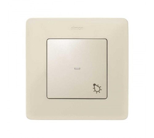 Simon 82 Клавиша с пиктограммой "лампа" для выключателя одноклавишного с подсветкой, S82, S82N, S82 Detail, с  8200016-031  Simon