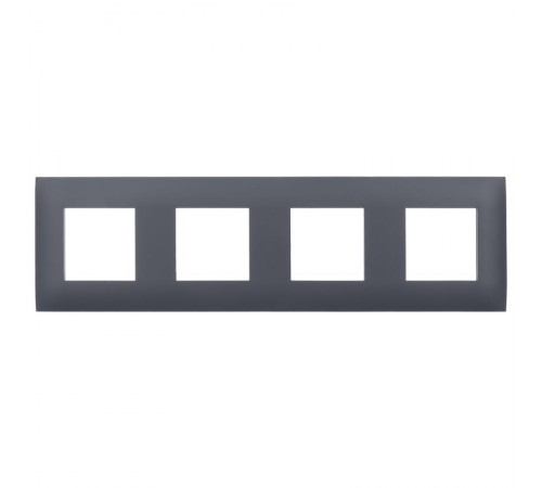 SKANDY Рамка 4-местная SK-F04T титан  SK-M42-K48  IEK