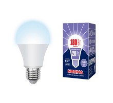 Лампа светодиодная LED-A65-20W/DW/E27/FR/NR LED. "груша" матовая. Серия Norma. 6500K  UL-00004028  Volpe