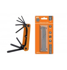 Набор ключей "TORX" раскладной 8 шт.: T9 - T40, углеродистая сталь, блистер "Гранит" TDМ  SQ1020-0211  TDM