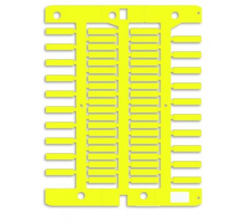 Маркировка для провода, жесткая, для трубочек. 4х18мм. Желтая  NUT18Y  DKC