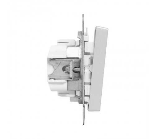 Механизм выключателя, одноклавишный, с подсветкой, алюминий Эпика EKF  UP1-SWA-14  EKF