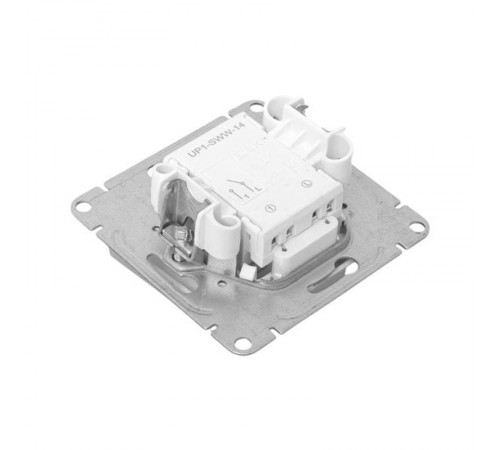 Механизм выключателя, одноклавишный, с подсветкой, алюминий Эпика EKF  UP1-SWA-14  EKF