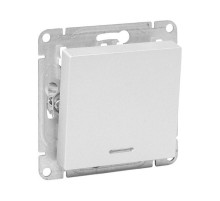 Механизм выключателя, одноклавишный, с подсветкой, алюминий Эпика EKF  UP1-SWA-14  EKF