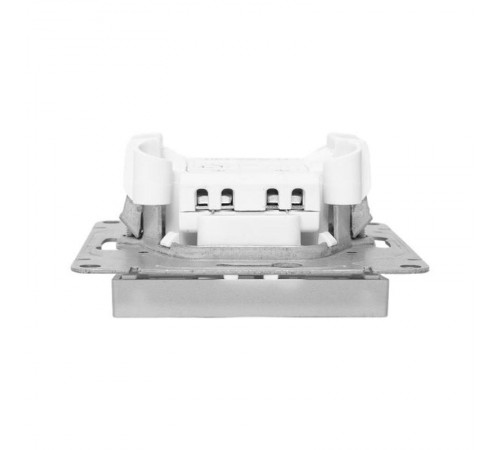 Механизм выключателя, одноклавишный, с подсветкой, алюминий Эпика EKF  UP1-SWA-14  EKF