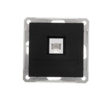 W59 Черный бархат Розетка телефонная 1-ая RJ11  RSI-152T-6-86  SE