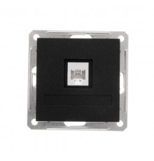 W59 Черный бархат Розетка телефонная 1-ая RJ11  RSI-152T-6-86  SE