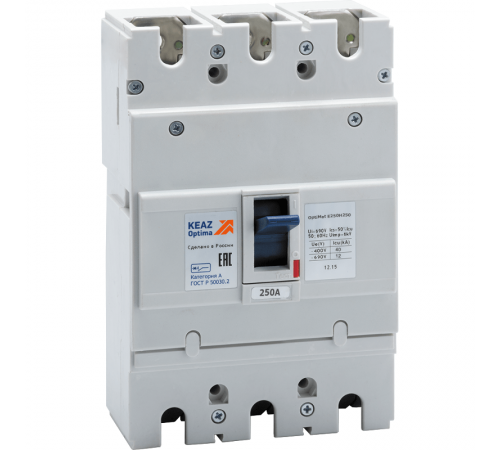 Выключатель автоматический OptiMat E250H250-ОМ4-РЕГ 236197  КЭАЗ