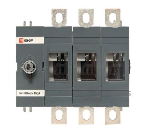 Рубильник 160A 3P без рукоятки управления TwinBlock  tb-s-160-3p  EKF