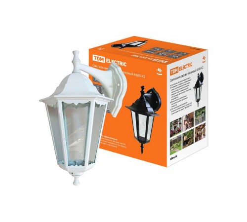 Светильник садово-парковый ЛБУ 6100-22 100Вт ЛН/КЛЛ/LED E27 IP44 шестигранник, вниз SQ0330-0067  TDM