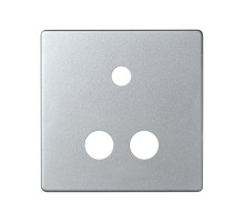 Simon 82 Накладка для коннектора мини-джек + 2RCA, S82 Detail, алюминий  8201092-093  Simon