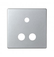 Simon 82 Накладка для коннектора мини-джек + 2RCA, S82 Detail, алюминий  8201092-093  Simon