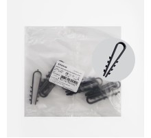 Дюбель-хомут для круглого кабеля (5-10мм), нейлон, черный, (DIY упаковка 10шт.)  39338  STEKKER