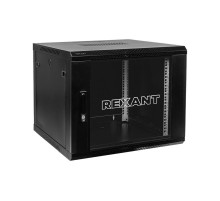 Настенный шкаф 19" 9U 600600501 (ШxГxВ), RAL 9005  04-0966-112  REXANT
