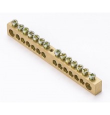 Шина нулевая 14 групп/крепеж по центру, сеч. 8x1  32005DEK  DEKraft