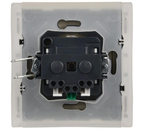 FORTE&PIANO Розетка с заземлением, со шторками, с крышкой безвинтовое крепление 16А IP44 FP419 ваниль  FP-R16-16-1-44-K10  IEK