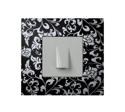 Simon 27 Кабельный вывод с фиксатором для кабеля, широкий модуль, S27, серый  27801-37  Simon