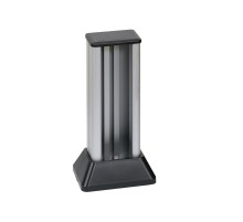 Simon CIMA 500 Миниколонна 1-сторонняя на 2 модуля 500CIMA, 336х71,5(125)х109,5(164) мм, алюминий-графит  52550112-033  Simon