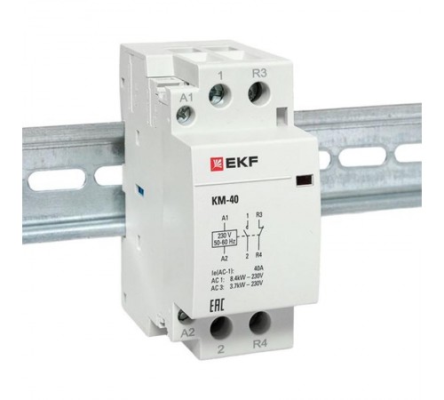 Контактор модульный КМ 40А NО+NC (2 мод.) EKF PROxima  km-2-40-11  EKF