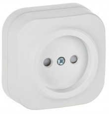 GLORY Розетка без з/к с з/ш о/у 10А РСш20-2-ХБм белый матовый  ERH13-K01M-10  IEK