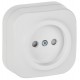GLORY Розетка без з/к с з/ш о/у 10А РСш20-2-ХБм белый матовый  ERH13-K01M-10  IEK