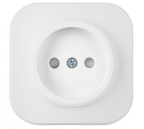 GLORY Розетка без з/к с з/ш о/у 10А РСш20-2-ХБм белый матовый  ERH13-K01M-10  IEK