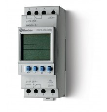 Реле времени цифровое ASTRO; монтаж на рейку 35мм; 2СO 16A; питание 230В АC; ширина 35.8мм; степень защиты IP20  129282300000  Finder