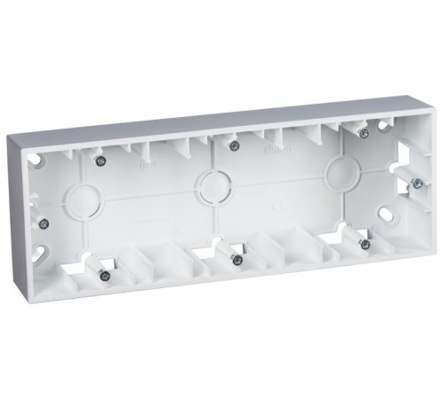 Simon 15 Алюминий Монтажная коробка для накладного монтажа, 3 поста  1590753-033  Simon