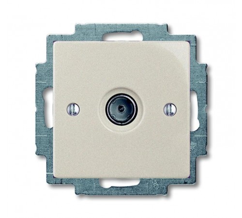 ABB Basic 55 Шампань Розетка TV оконечная  1724-0-4310   2CKA001724A4310  ABB