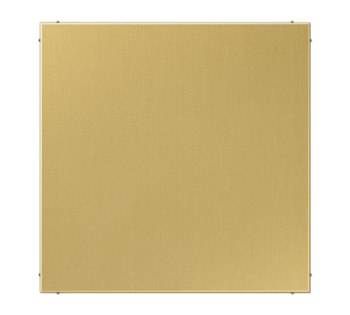 Крышка без отверстий, фиксация защёлкиванием, для произвольных вырезов (либо использование в качестве заглушки); металл; латунь classic; Messing  ME2