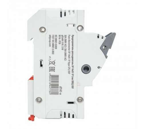 Предохранитель-разъединитель DF 14х51 1Р (тип ПВЦ)   df141-e  EKF