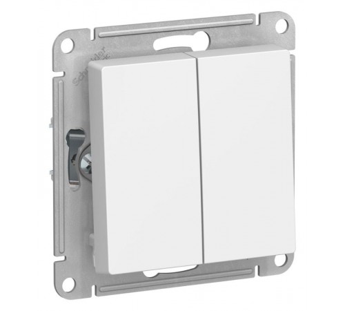 AtlasDesign Лотос Переключатель 2-клавишный, сх.6/2, 10АХ, механизм  ATN001365  SE