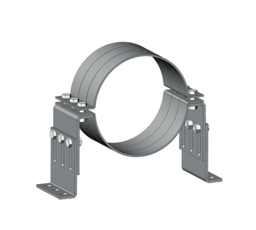 Опора неподвижная Г-образная, толщ. 6,0 мм, гор. цинк  ОПНГ-6,0-ГЦ  OSTEC