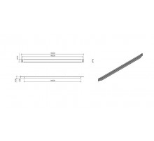 BPV-0.5-RAL7035 Фальш-панель на 0.5U, цвет серый (RAL 7035)  452155  Hyperline