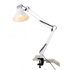 Светильник настольный струбцина  N-121 40Вт ЛН/КЛЛ Е27 белый  C0041455  ЭРА