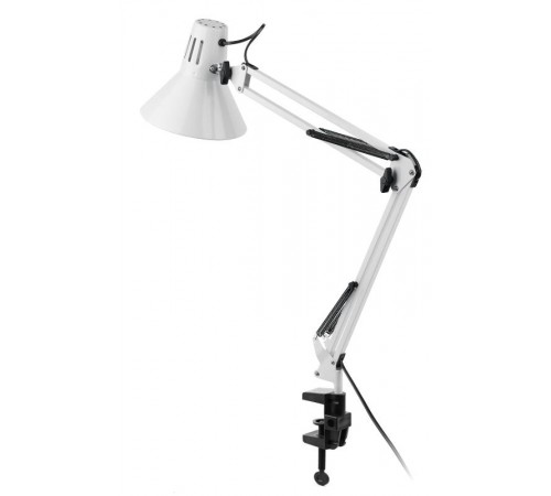 Светильник настольный струбцина  N-121 40Вт ЛН/КЛЛ Е27 белый  C0041455  ЭРА