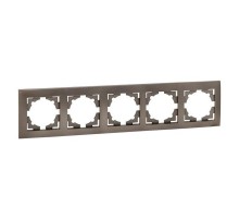 Валенсия Рамка 5-местная графит  EWM-G-305-60  EKF