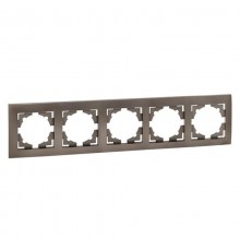 Валенсия Рамка 5-местная графит  EWM-G-305-60  EKF